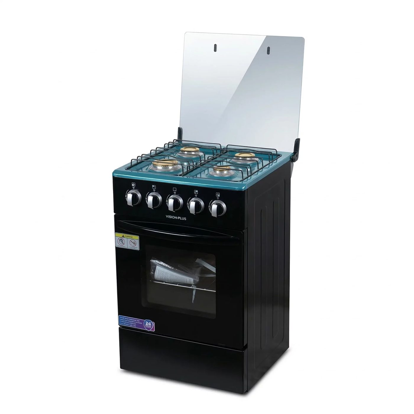Vision Plus 4-Gas Burner Standing Cooker 50x50